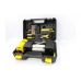Two-cylinder electric air compressor 12V 40 l/min with repair tools (QB01BK)