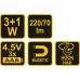Lukturītis darbnīcai 3W LED (82733)