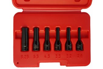 Kvēlsveces elektrodu ligzdas komplekts | 1/4 collas (6,3 mm) piedziņa | 6 gab (SK2006)