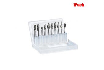 Комплект фрез из карбида вольфрама 10 шт, хвостовик 3мм (al-fr2598)