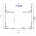 Hydraulic two-post lift with mechanical safety devices, 4.0t - 4.0t, 220V (PL402D220V)