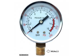 Pressure gauge. Spare part - Ø60mm, 0-12bar(MZBMK04)
