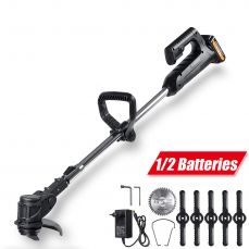 Аккумуляторная газонокосилка 10000 об/мин + 2 х 24V аккумулятора (vio-2004)