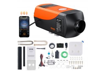 Dīzeļa gaisa sildītājs 12V 8KW ar LCD displeju un tālvadības pulti: efektīva temperatūras kontrole un ērtības jūsu transportlīdzeklim un riteņu mājai (vev-7d6c)