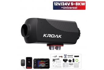 Дизельный универсальный воздушный обогреватель 12В/24В  5-8кВт с Bluetooth ( WEBASTO) (al-H5812)