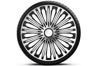 Декоративные колпаки 4шт. górecki argo 15 volante silver&black (R15266 GOR)