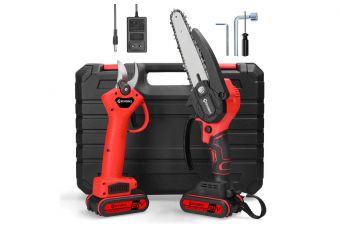 Аккумуляторная электрическая бензопила, ножницы для обрезки 21В (al-km2003)