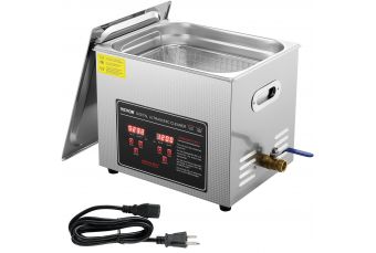 Профессиональный ультразвуковой очиститель с цифровым таймером и нагревателем 10л (VEV-8430): эффективная очистка и комфортное использование