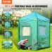 Walk-in Greenhouse, 6'x 4'x 8' Portable Pop-Up Green House, Set Up in Minutes, High Strength PE Cover with Doors & Windows and Powder-Coated Steel Frame, Suitable for Planting and Storage (vev-7dcc)