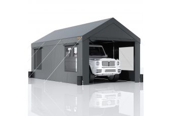 Навес для автомобиля 3,7x6м (Темно-серый) (vev-921e)