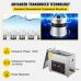 Ultrasonic Cleaner with Digital Timer & Heater, Professional Ultra Sonic Jewelry Cleaner, Stainless Steel Heated Cleaning Machine for Glasses Watch Rings Small Parts Circuit Board (6L) (vev-b30e)