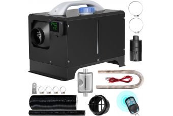 Diesel Air Heater, 8KW Parking Heater, All in One 12V Truck Heater, One Outlet Hole, with Black LCD, Remote Control, Fast Heating Diesel Heater, For RV Truck, Boat, Bus, Car Trailer, Motorhomes (vev-0e82)