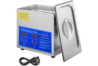 3L Ultrasonic Cleaner Machine Stainless Steel Ultrasonic Cleaning Machine Digital Heater Timer Jewelry Cleaning for Commercial Personal Home Use(3L) (vev-3361)