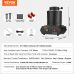 Gold Melting Furnace, 1350W Electric Digital Smelting Furnace, 2102℉/1150℃ Electric Melting Furnace with 1kg and 3 kg Graphite Crucibles for Melting Gold, Silver, Copper, Aluminum (vev-f7ee)