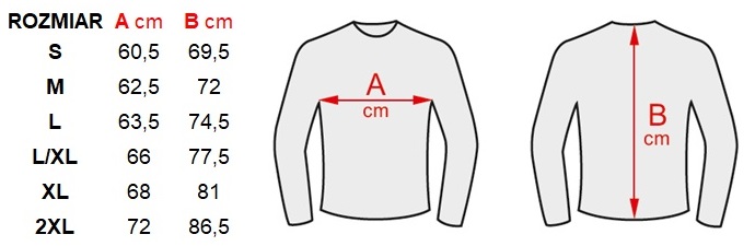  Размеры куртки Yato 