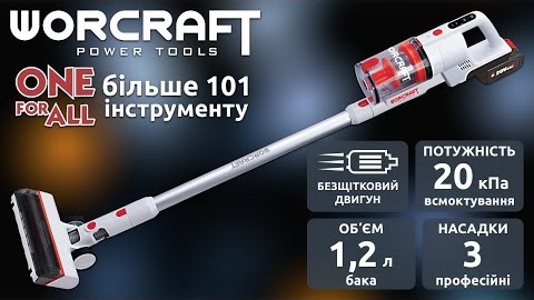 Акумуляторний пилосос WORCRAFT CPVC-S20LiB/M. Розпаковка та експрес-огляд