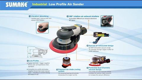 SUMAKE Industrial Low Profile Air Sander